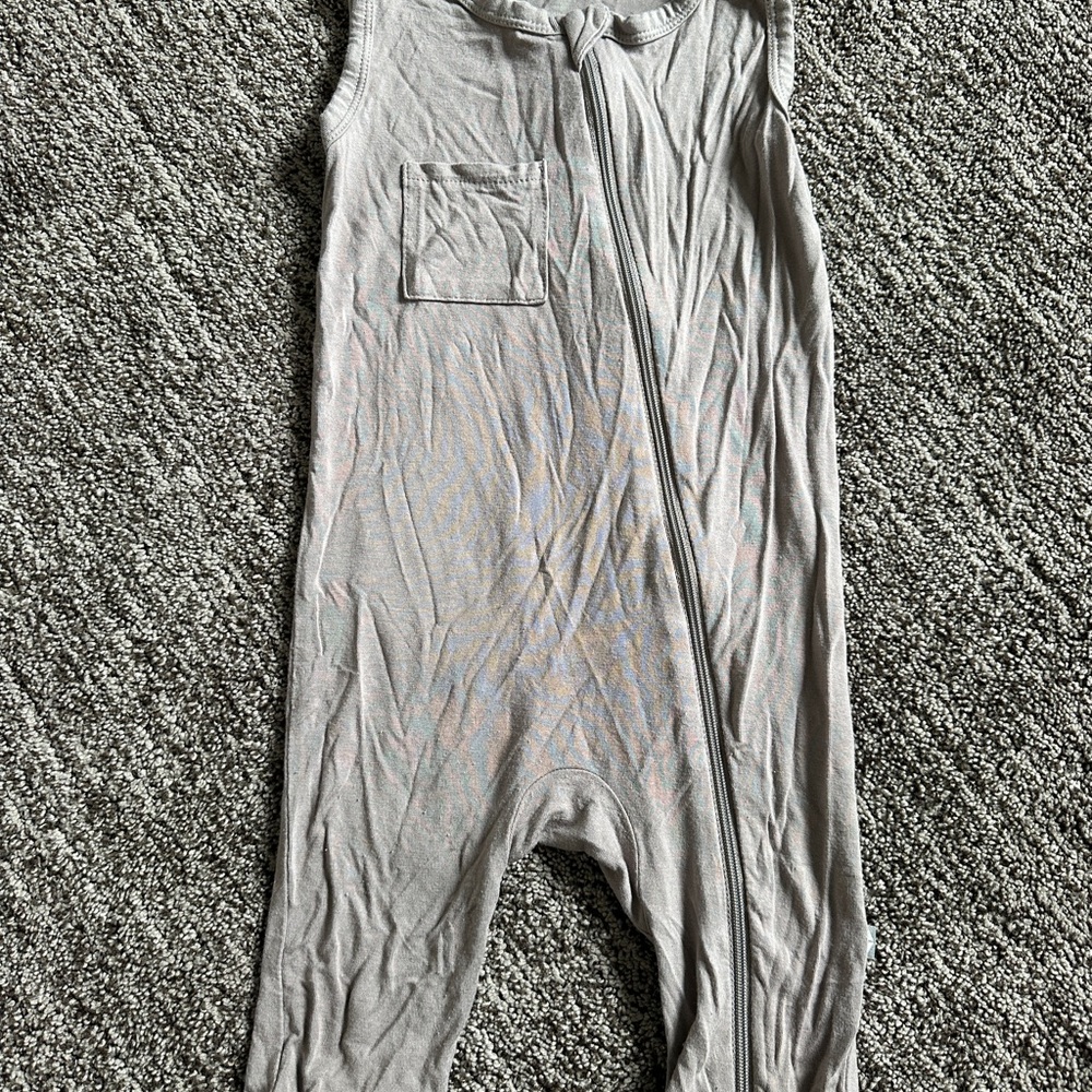Mushroom Kyte Sleeveless Toddler Romper